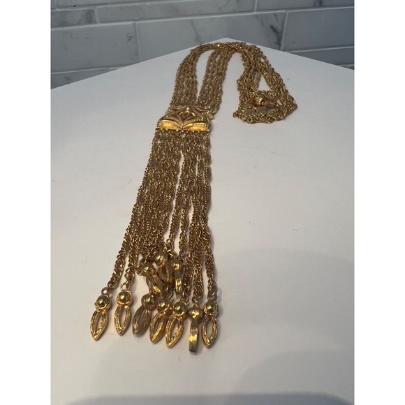 Vintage Filigree D'ORLAN  Etruscan revival Necklace Pendant 70's - Picture 9 of 16